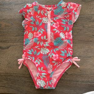 SOLD: 18 months girl swimsuit with snaps